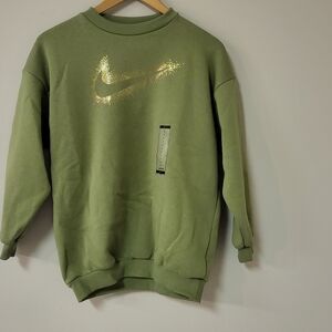 Nike Girls Icon Fleece Crewneck Top